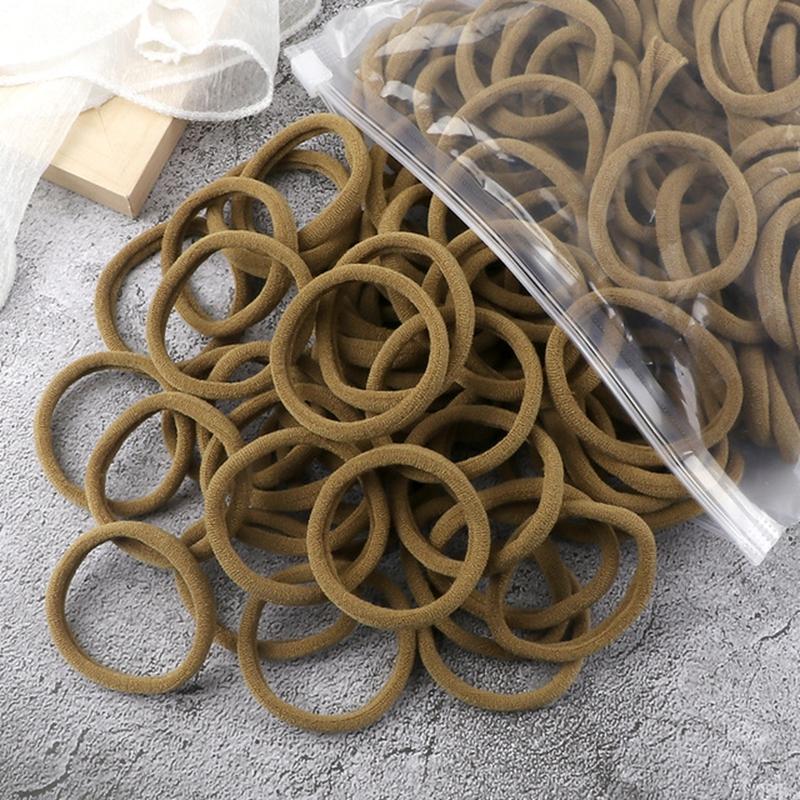 Women's Basic Hair Bands, 50 Pcs Simple Solid-Color Elastic Headbands, Hair Rope Ties, Hair Accessories Set and Ponytail Holders, Hair Accessory Set