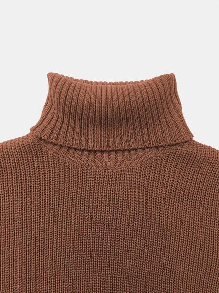 Women's Plain Button Detail High Low Split Sweater Vest, Casual Turtleneck Sleeveless Knit Top, Ladies Fall & Winter Clothes for Daily Wear