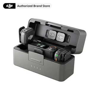 DJI Mic 3 (2 TX + 1 RX + Charging Case), Wireless Microphone for iPhone/Camera/Android, Ultralight, Adaptive Gain Control for Balanced Volume, Dual Band Anti-Interference, 28hrs Use, Vlog