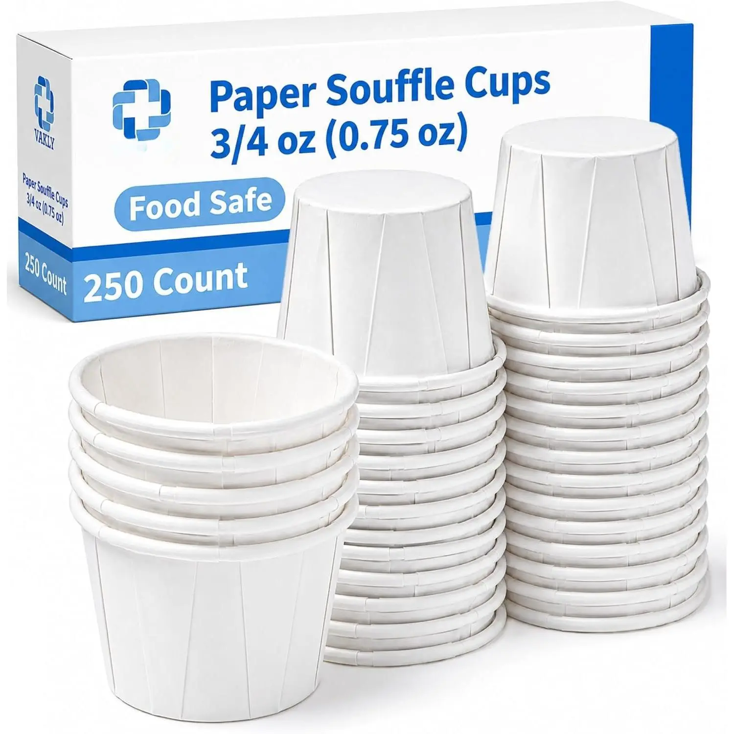 Paper Souffle Cups 0.75 oz Disposable  Cups 250 Pack | Medication dispensing,  distribution, condiment serving,  sampling, sauce portions, dessert samples, dressings, dips