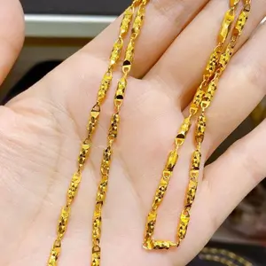 CTF's Caviar Crushed Stone Necklace, a fashionable and versatile women's necklace, ultra thin.