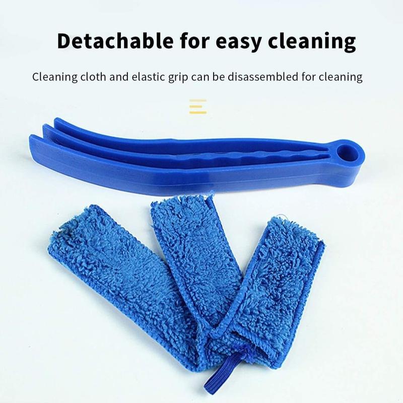 1 Piece Solid Color Non-slip Durable Cleaning Cloth, Microfiber Cleaning Rags, Removable Air Conditioner Outlet Gap Dust Brush, Household Cleaning Supplies