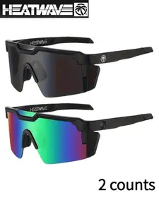 2 Counts Cycling Sunglasses, Uv400 Protection, Windproof Sports Goggles, for Men Women, Outdoor Biking, Driving, Fishing