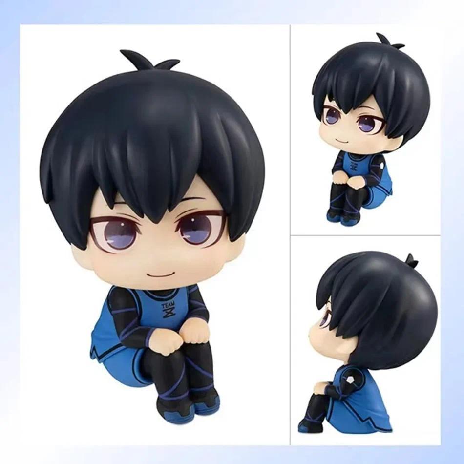 Isagi Yoichi Doll Blue Lock Action Figures toy Q Version Chigiri Hyoma Bachira Meguru Nagi Seishiro Figure PVC Ornament Toys