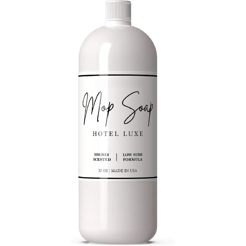 Mop Soap Highly Scented Fragrance, Long Lasting Luxury Floor Cleaner for Hardwood, Tile, Laminate & Stone, Low Suds No Residue Formula, All Mop Types, Made in USA, 32oz Hotel Luxe Fragrance
