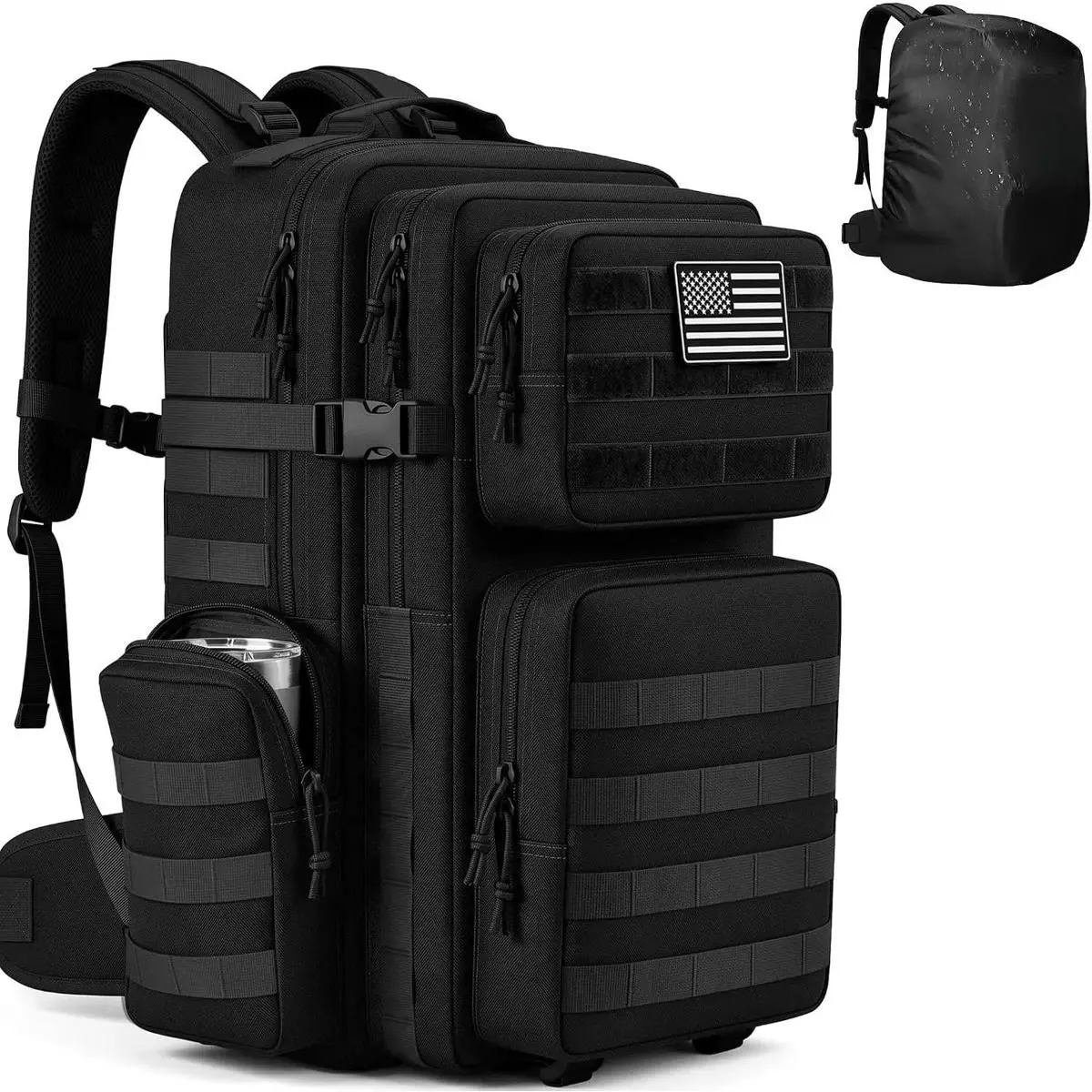 55L Military Tactical Backpack for Men & Women, Large Assault Pack