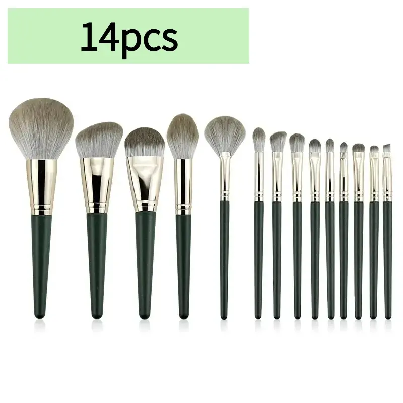 14 pieces of makeup brush set, soft, fluffy and non irritating, beginner's step by step, from eye shadow to basic daily comprehensive makeup