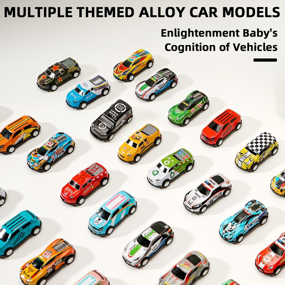 Random Car Toy with Storage Box, 30pcs/box Pull Back Car Toy, Classic Car Model Toy, Mini Toys Race Cars, Racing Car Model, Birthday Gifts,Boys & Men gifts