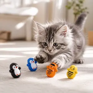 Unboxing 10 Mystery Self-rolling Cat Toys and Watching Your Cat Go Crazy — Physics-powered Rolling, Zero Batteries, Random Styles in Every Pack. Lightweight Balls Glide and Spin on Any Floor. Your Bored Indoor Cat Just Got A New Hobby. No Charging Needed