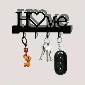 Heart-Shaped Wall Hook, Trendy 2026 Decorative Home Organizer & Key Holder