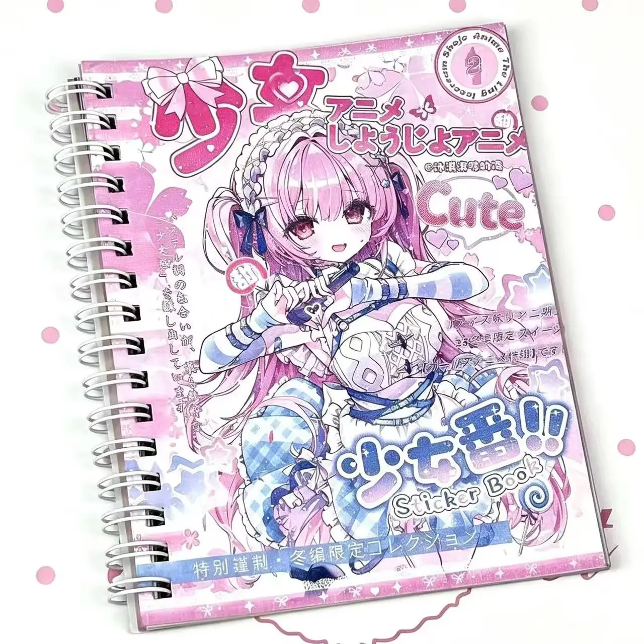 New Sweet Girl Style Sticker Book, Japanese Anime Design Hand Account DIY Scrapbooking Decorative Material, Gift Idea for Crafting Enthusiasts