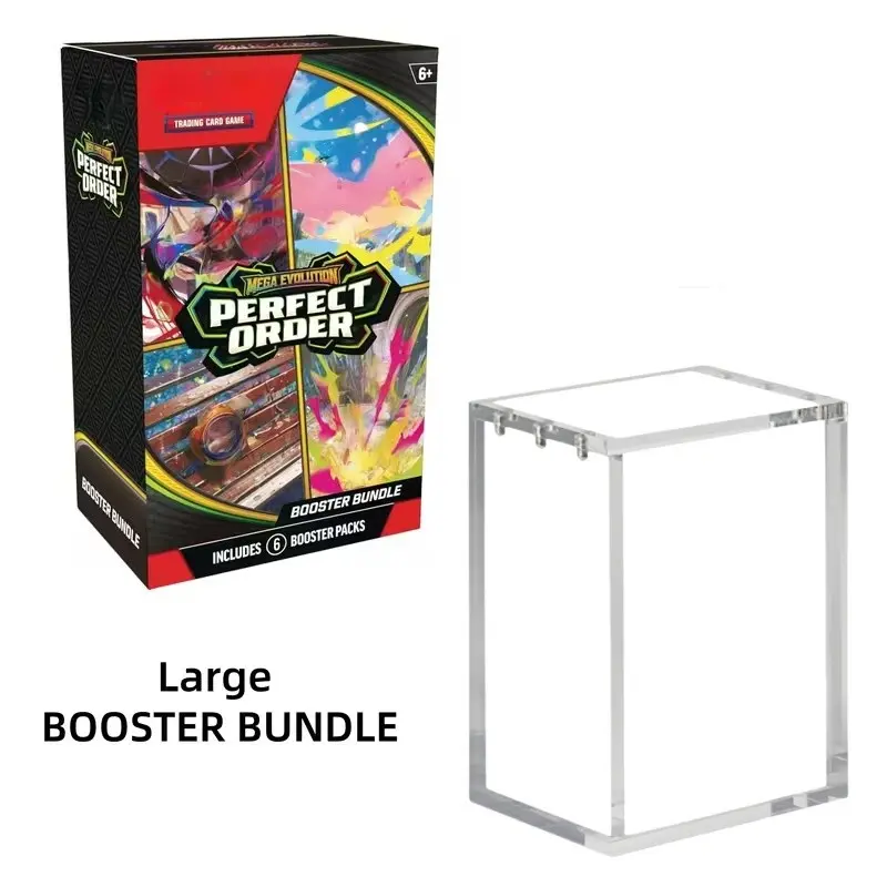 TCG Card Protector Case, Trading Card Storage, 2 Sizes Available, Fit 151 Booster Bundle / ME03 & MEAH Booster Bundle
