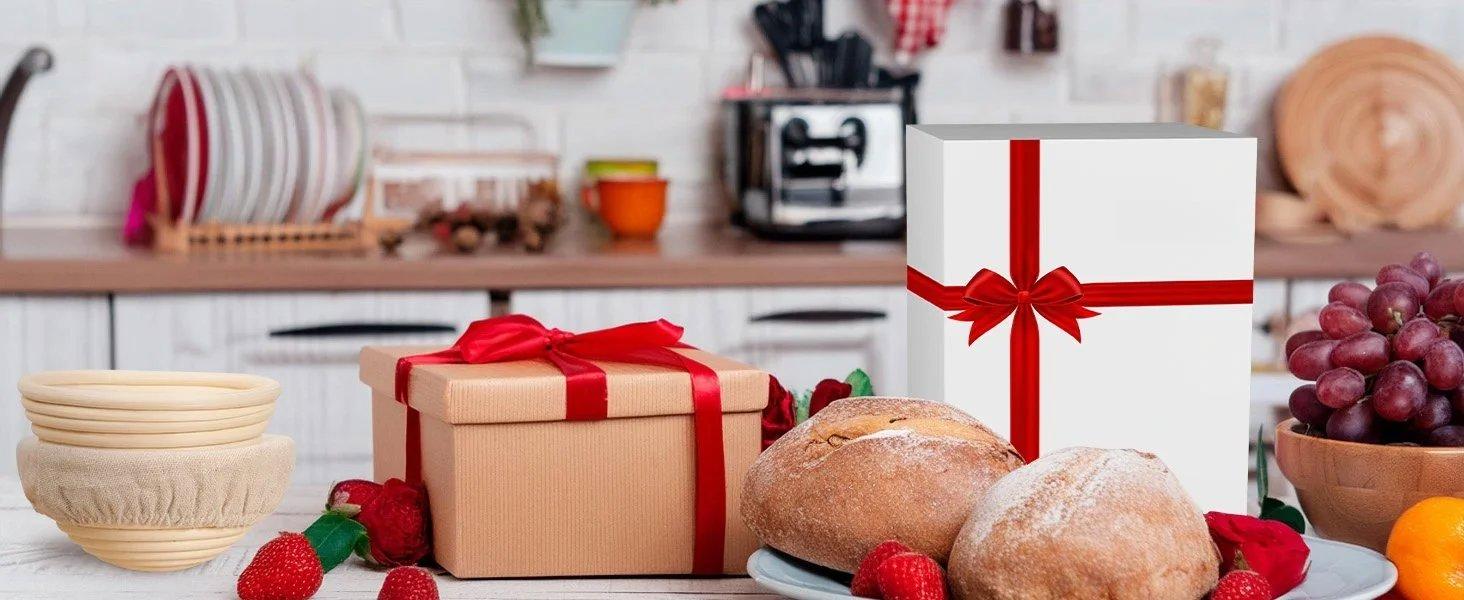 THE WELL KEPT 5 Inch Banneton Bread Proofing Basket Set of 6, Mini Sourdough Bread Baking Supplies, Small Banneton Basket Proofing Baskets for Sourdough Bread Baking