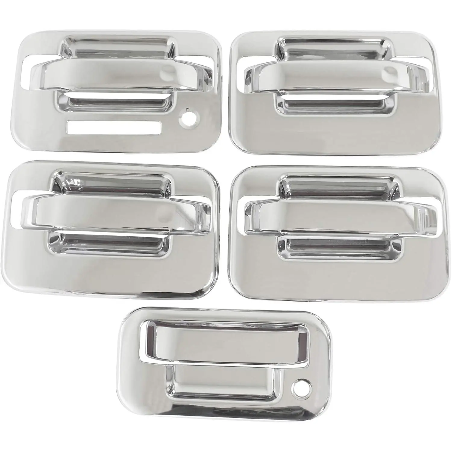 Chrome Exterior Door Handle Cover with Keypad and Tailgate CoverGift
