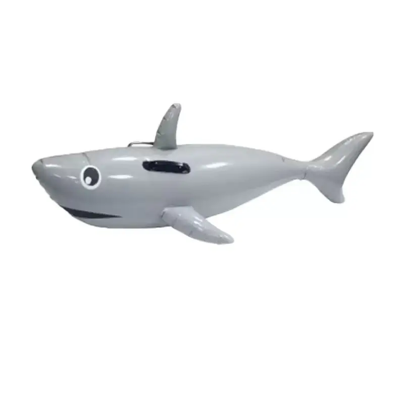 Large Inflatable Orca Crocodile Shark Float Toy, Adult Kids Pool Water Ride Play Toy, Outdoor Beach Pool Ocean Animal Floating Toy, Cartoon Model