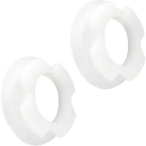 32189 Ultra Plastic Front Auger Nose Bushings Replacement for Bunn Beverage Dispensers CDS-3, ULTRA-1, ULTRA-2A, Hopper Auger Nose Bushing, White (2-Pack)