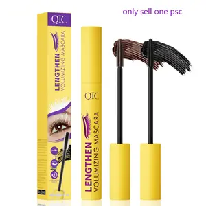 Waterproof Long Lasting Mascara, 1 Count Natural Curl Eyelashes Mascara, Eyelashes Lengthening Volumizing Defining, Professional Eye Makeup Products