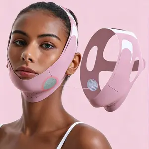Facial Lifting Band for Double Chin Sleeping Face Mask Full Face Lift Anti Sagging Graphene V Shaping Band Comfortable Odorless Reusable Breathable Non Slip Fabric Home Beauty Care Accessory
