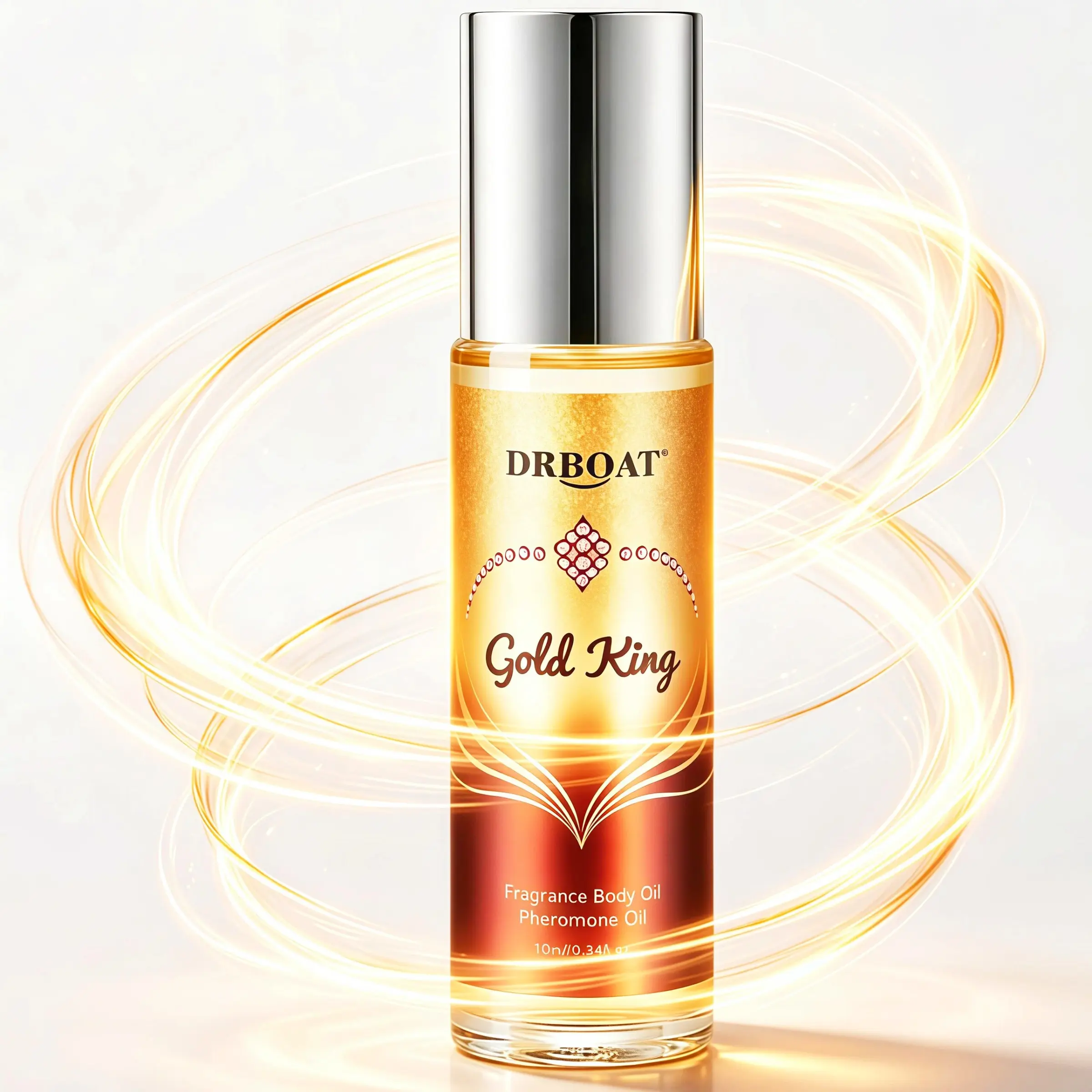 Gold King Pheromone Oil - Rich 10ml Roll-On Perfume Oil，commanding Decadent Eau De Toilette，unctuous Fragrance Body Oil, For Daily Use, Convenient for Travel.
