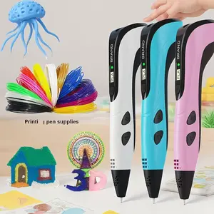 Christmas gifts, children's toys 3D Printing Pen with USB Type-C Charging Head Color Box and Drawing Book PLA 12 Colors 3m Total 36 Meters