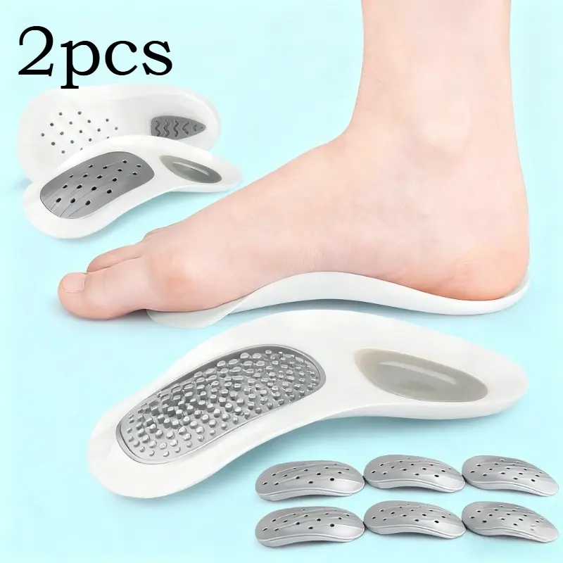 1 Set Arch Support Massage Insoles For Flat Feet Half Shoes Soles Insoles For Men Women Shoe Pads Foot Care