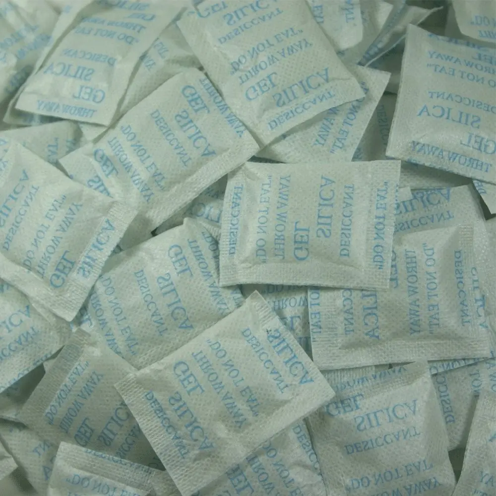 100 Packets 2 Gram Premium Silica Gel Desiccant Packs - Moisture Absorbers for Food Storage, Safes and Dry StorageGift