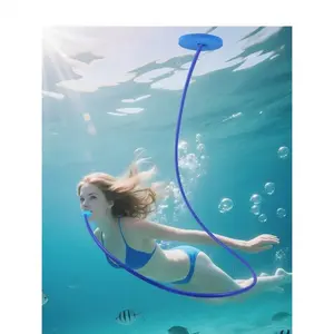 Diving Snorkel, Splash-proof Single- or Double-ended Respirator, Underwater Breathing Valve/submerged Breathing Oxygen Supply Device Made of Silicone Material, Leak-proof Design, Submersible Training Device, Deep-water Oxygen Supply Equipment Suitabl
