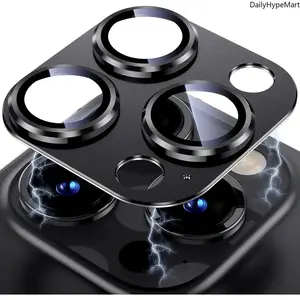 Tempered Glass Camera Lens Cover, Shockproof Metal Protection Accessory for iPhone Series
