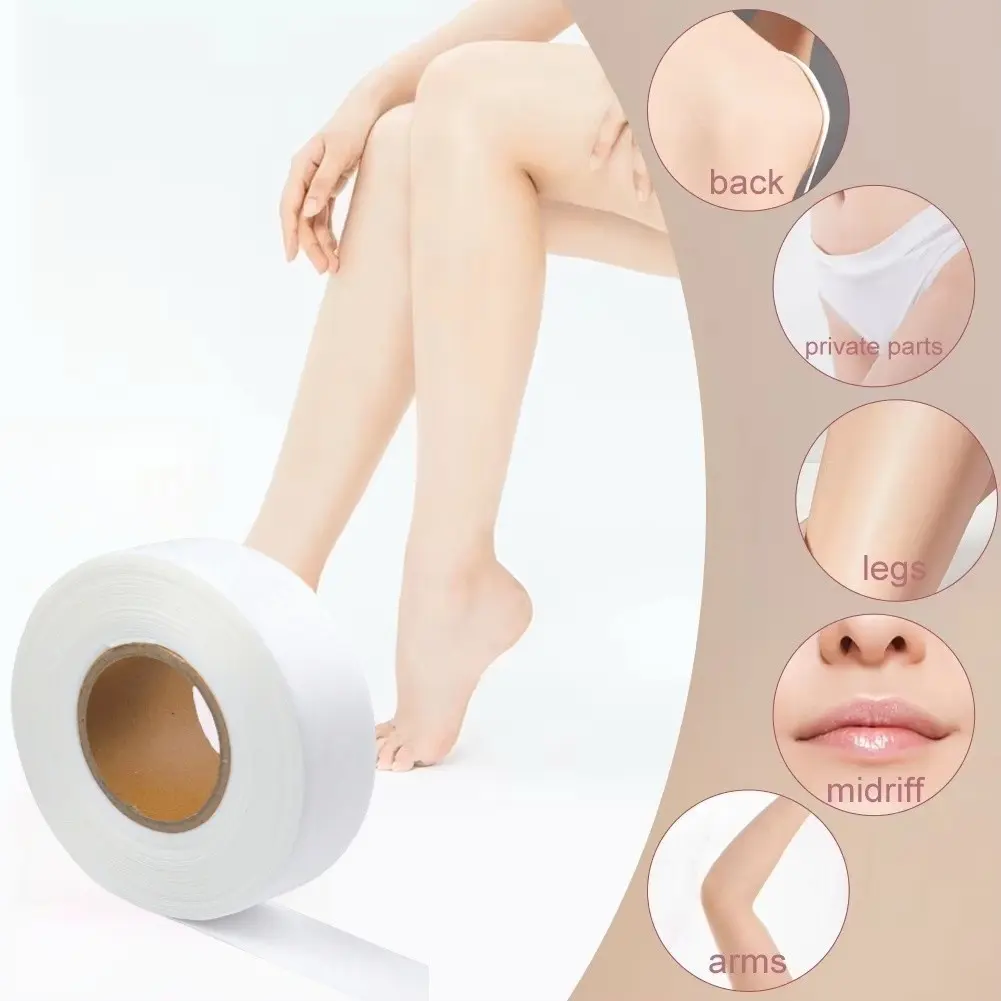 1 Roll Wax Paper Strip, Hair Remover Suitable for Face Body Legs Bikini Area, Easy-To-Use Hair Removal Paper, Body Care, Requires Wax (no Wax Included)