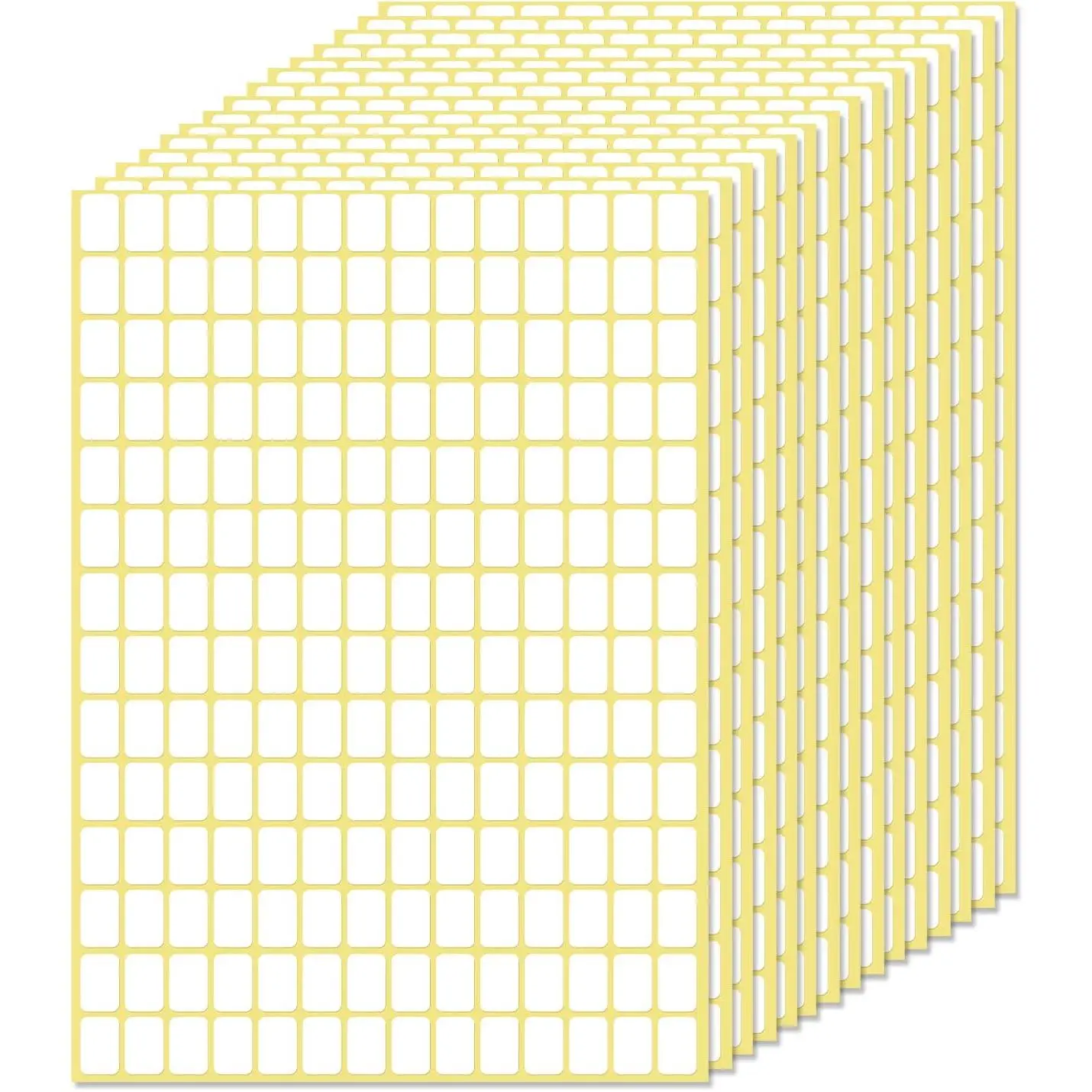 2940 count White Small Price Tags Self-Adhesive Labels Writable Label Stickers for Jars Storage Containers Boxes File Folders Envelopes (13 X 9 mm)