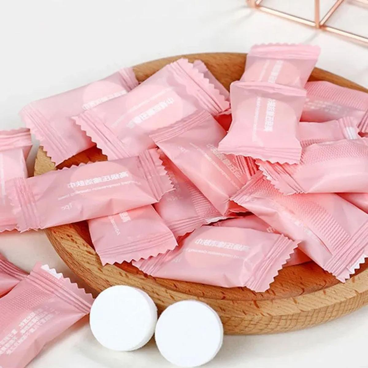 100pcs Compressed Towels for Travel, Gentle Cleansing Towels for Sensitive Skin, Disposable Cotton Cleansing Towel in Convenient Bag, Facial Care Tool, Facial Cleansing Pads