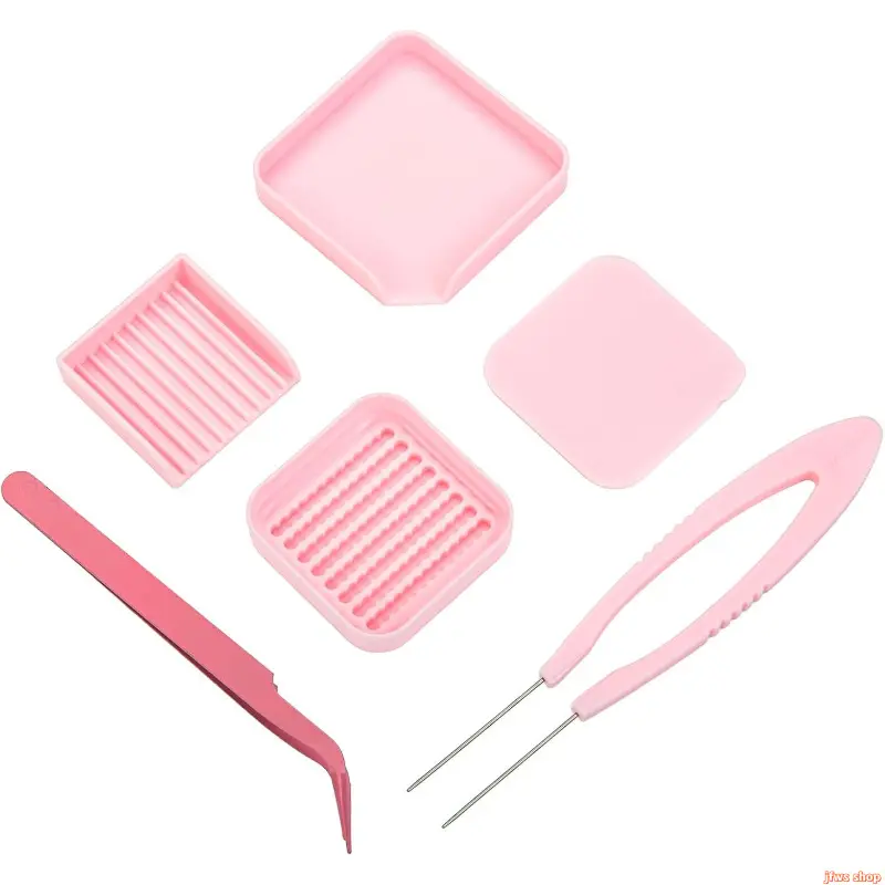 2.6mm Fuse Bead Picking Tray Kit with Storage Box & Stainless Steel Tweezers – Aesthetic DIY Bead Art Tool Set, Aligner Trays & Needle Tweezer for Perler Bead Crafts, Viral Craft Organizer
