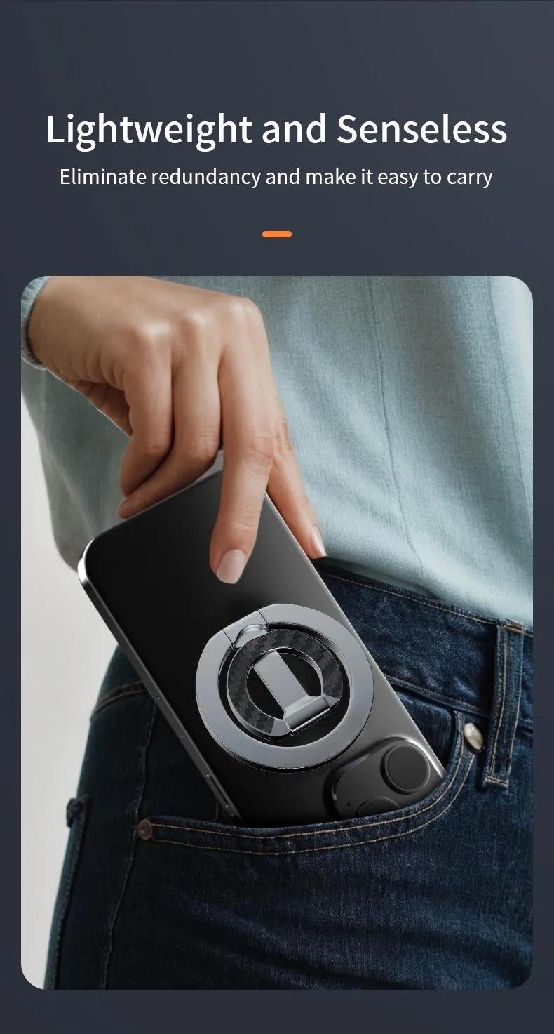 For Double-Sided Magnetic Phone Ring Holder for MagSafe Kickstand Magnet Grip   Stand Holder