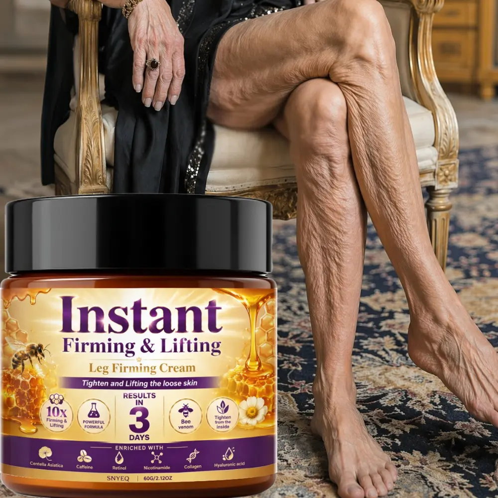 Instant Firm & Lift Leg Cream, Strong Firming Effect, Lifting and Firming for Loose Skin, Improve Elasticity, Remove wrinkles. Quick-Acting, Results in 3 Days, Hypoallergenic Gentle Formula; Works for Legs, Arms, Buttocks, Abdomen & Body, 60g/2.12oz