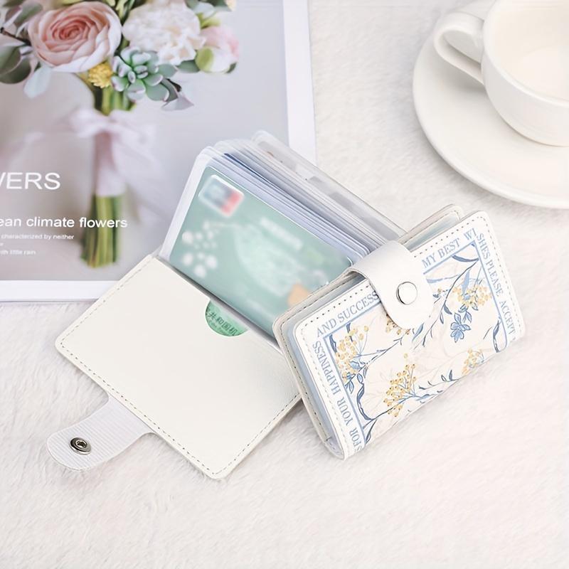 Stylish Women's Credit Card Holder, Compact Multi-Slot Wallet for Cards, Driver's License, Business Cards & Documents