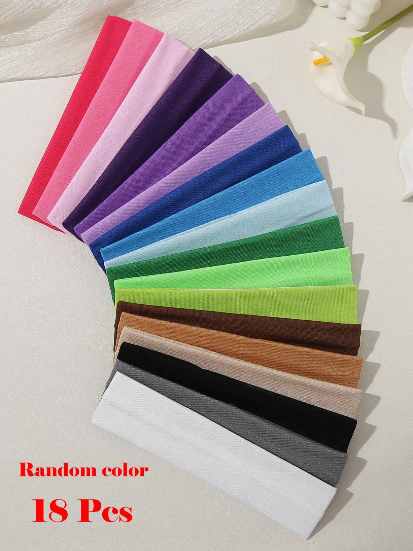 Solid Color Hair Band, High Stretch Hair Band for Women & Girls, Sweat Absorbing Hair Band for Gym Workout Running, Fashion Hair Accessories for Daily Wear, Elastic Headband