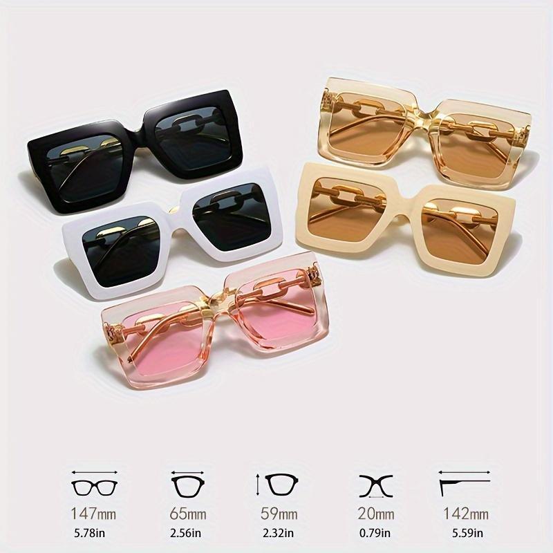 2 Pairs Luxury Oversized Women's Glasses – Rose Gold Frame, Transparent Acrylic Lenses, Perfect for Parties, Travel, Beach, and Outdoor Activities lens woman men gradient lens trendy fashionable reading glass woman transition sport