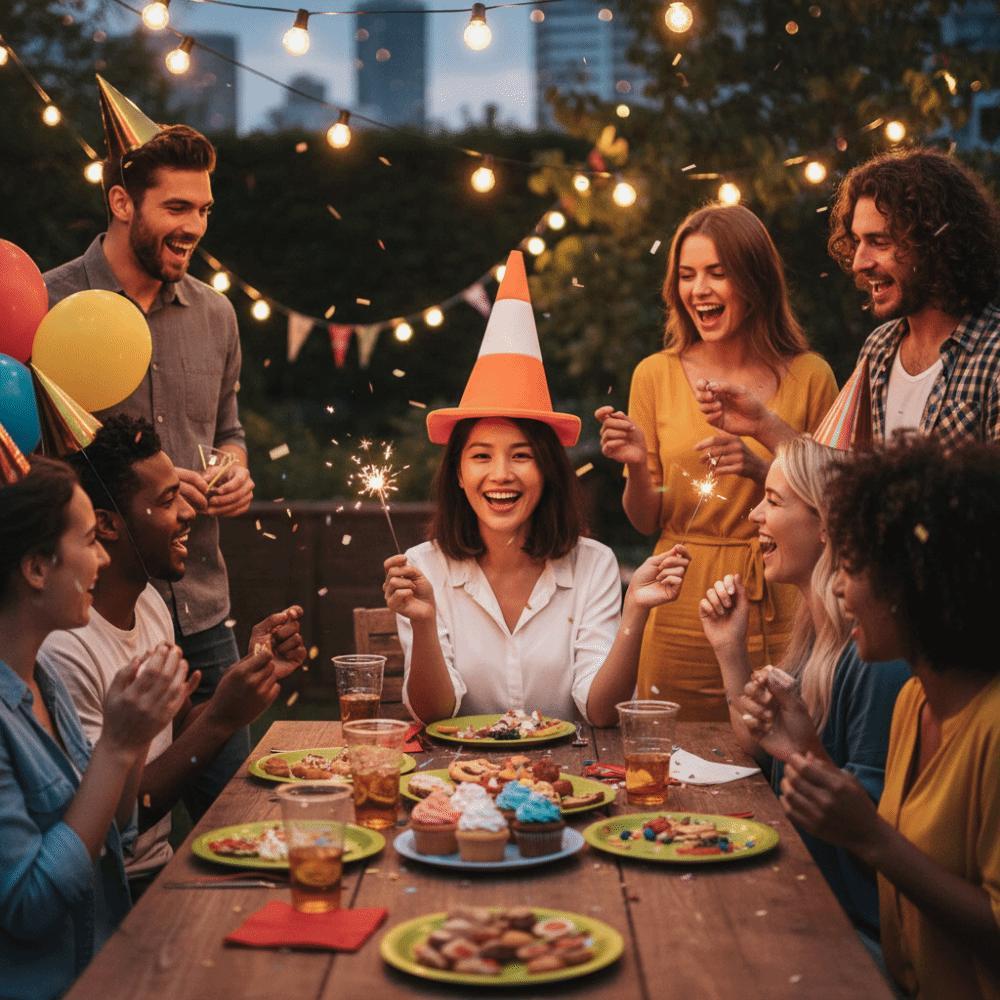 Funny Foldable Traffic Cone Hat Dress Up Masquerade Stage Hat Role Play All Age Halloween Costume Funny Hat Cosplay Event