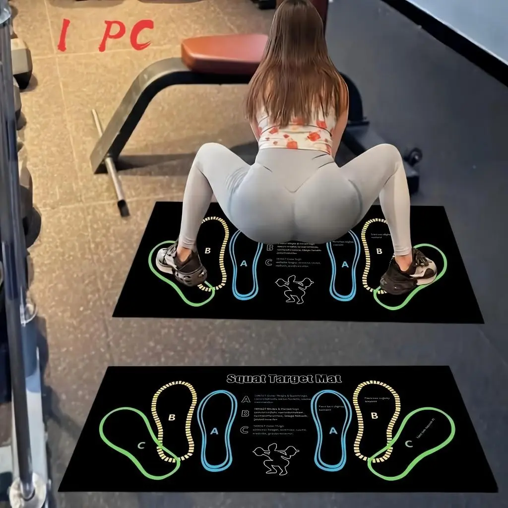 Anti-Slip Squat Pad Set, Durable Non-Skid Training Mat for Home and Gym Use, Ideal Exercise Equipment for Fitness Enthusiasts, Gym Accessories, Gym Floor Mat, Exercise Mat Tiles, Fitness Workout Accessories