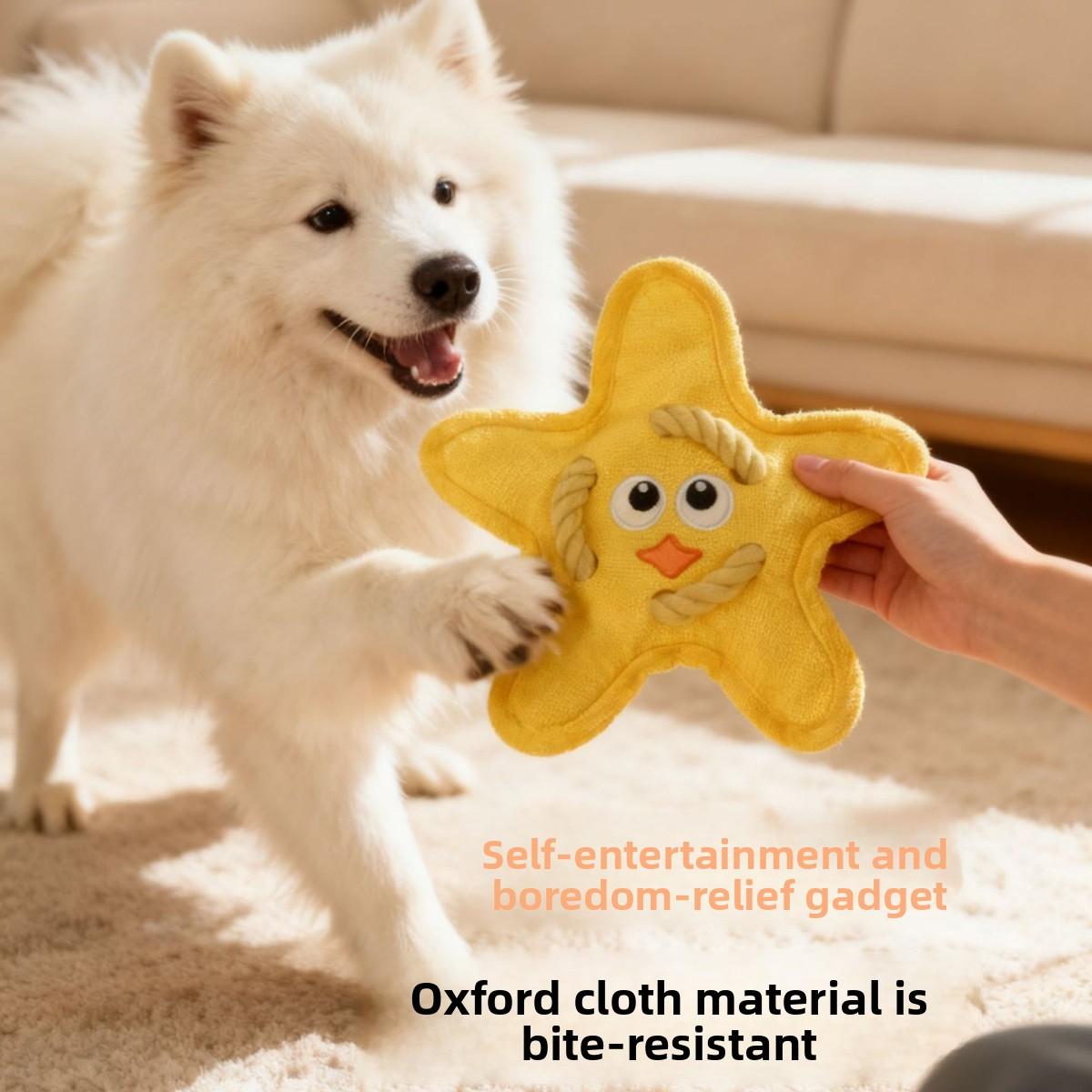 Durable Oxford Flying Disc with Rope Handle - Squeaky Crinkle Dog Frisbee for Outdoor Fetch, Soft Heavy-Duty Cloth Flyer for Training & Chewing, Weather-Resistant Interactive Toy for Medium to Large Breeds surprise gift shaped harness Bungee