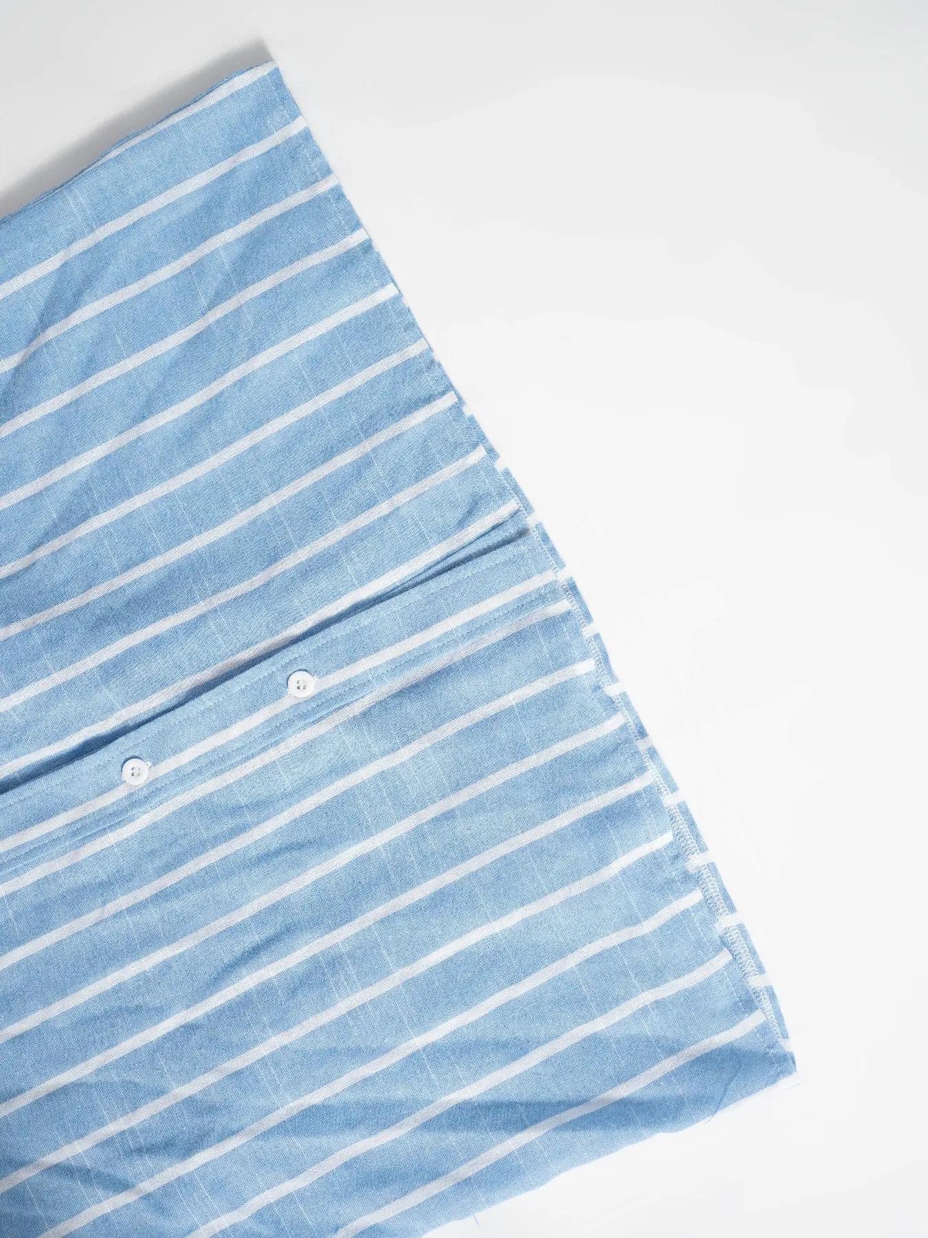 Women's Striped Print Woven Shirt Blouse, Casual Long Sleeve Collared Top for Spring & Fall, Women's Clothing for Daily Wear