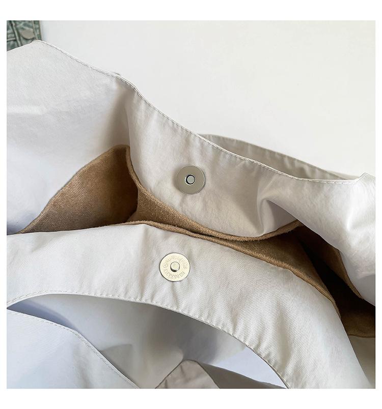 New Fashion Simple Shoulder Bag Women Large Capacity Comfortable Versatile Texture Tote Bag Simple Casual Storage Handbag