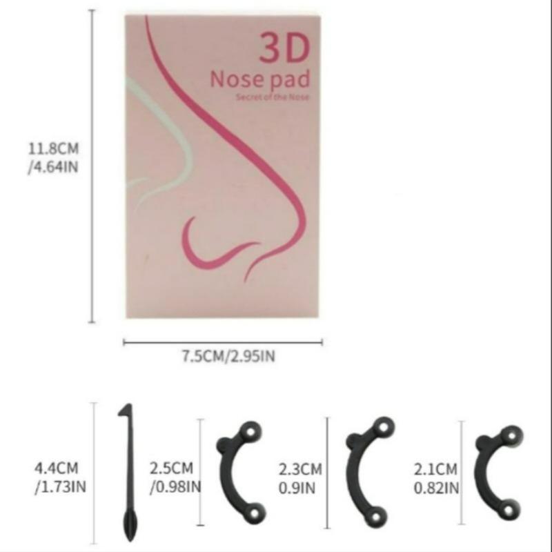 Silicone Nose Pad, Nose Shaper Lifter with Accessories, Nose Contouring, Nose Bridge Straightener, Nose Up Lifting Shaping Tool, Face Care Tool for Women & Men
