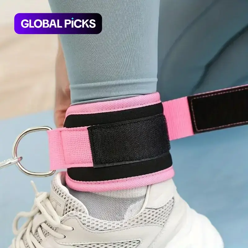 Ankle Strap, 1/2 Counts Foot Straps for Fitness Training, Sports Ankle Straps for Cable Machines, Yoga & Pilates Equipment Accessory, Workout Band