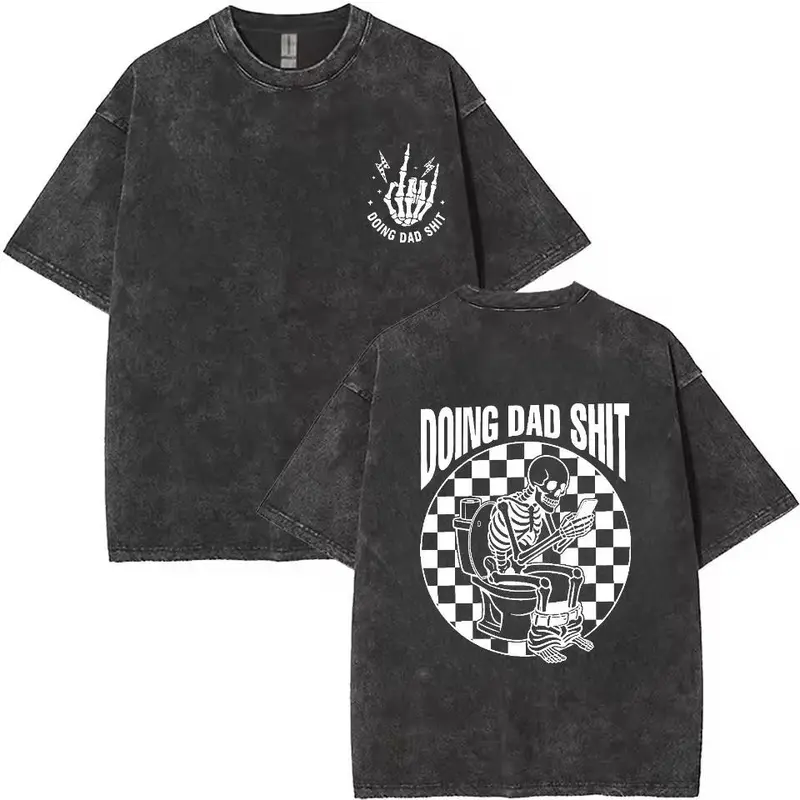 Men's Short-Sleeve Casual Crewneck T-Shirt, Fresh Take on Fatherhood Humorous Dad Clothes, Ideal Gift for Dads