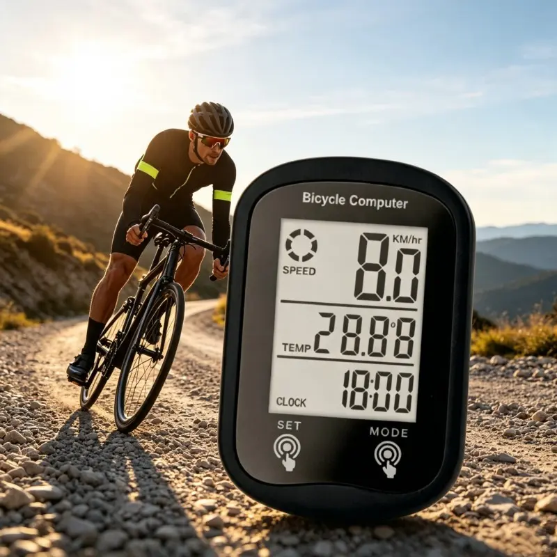 Bicycle Speedometer Night Glow Backlight Multifunctional Cycling Timer, Mountain Road Bike Outdoor Riding Accessories