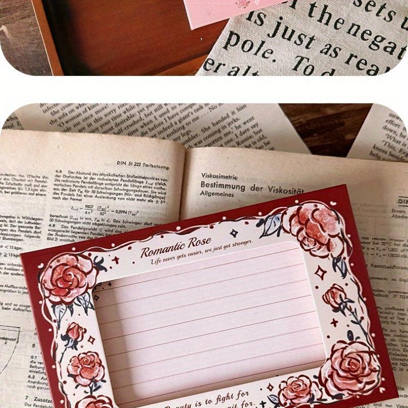 [Burning Greeting Card] DIY Burning Greeting Card | Flowers Commemorative Blessing Burning Envelope Set with Handmade Birthday High-Value Thin Card Material Pack