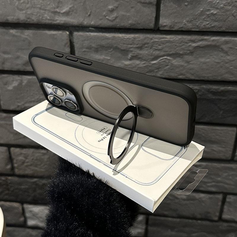 Invisible Stand Magnetic Protective Case for iPhone 17 Air 12 13 14 15 16 17 Pro Max Plus, Strong Magnetic Adsorption & Wireless Charging Compatible