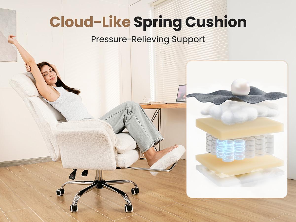 [New Year]HOMRELEXA Big and Tall Office Chair, Flip ArmresHOMRELEXA Big and Tall Office Chair, 400lbs Executive Ergonomic Computer Gaming Desk Chair with Foot Rest, Flip-Up Armrests for Pets & Cross Legged Sitting, Premium Tech Fabric Wide Seat Recline