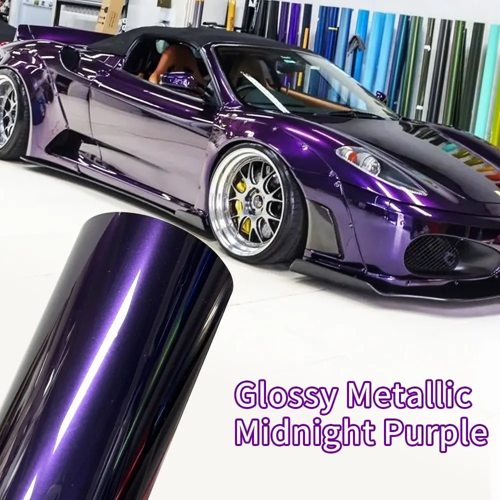 Midnight Deep Pet Car Film, Glossy Paint Protection, Anti-Dirty Vinyl Membrane, Suitable for Cars and Motorcycles DIY Modification